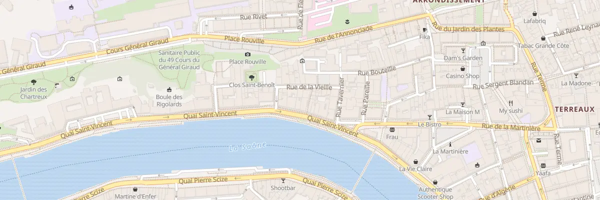 Plan du 39 Quai Saint Vincent à Lyon 1er Arrondissement