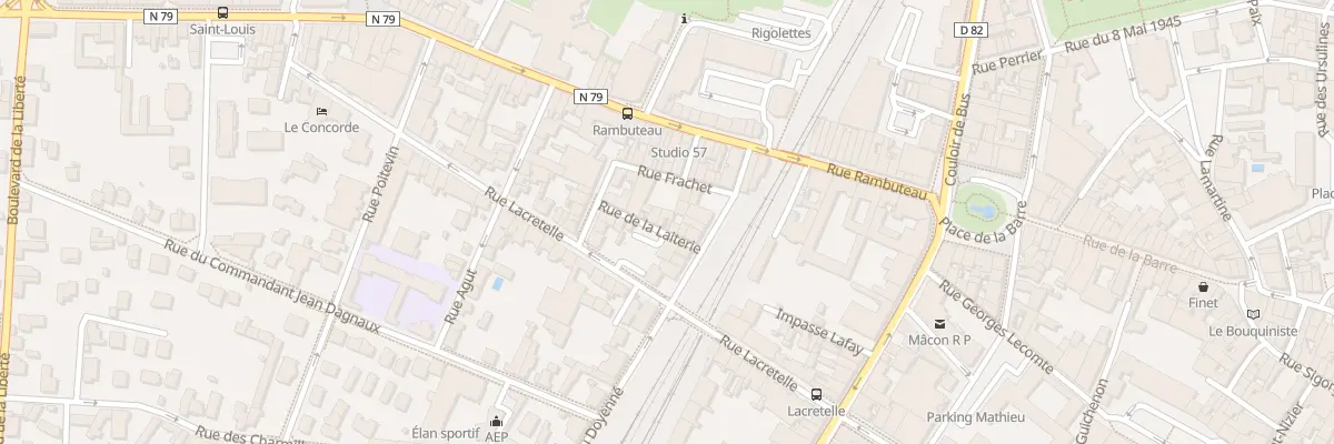 Plan du 8 Rue de la Laiterie à Mâcon