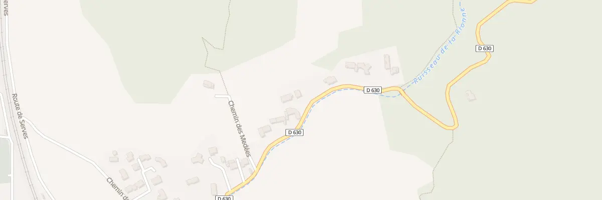 Plan du 605 Rte des Combes à Érôme