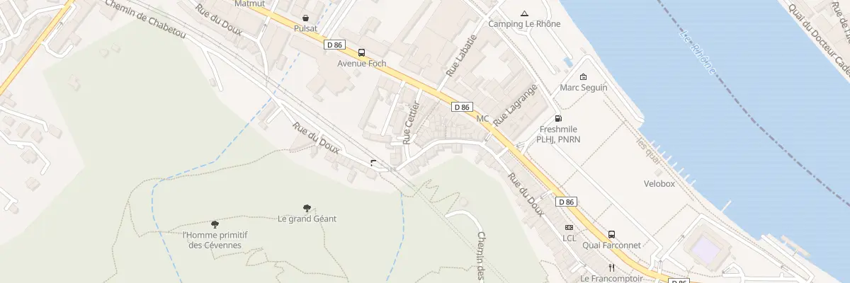 Plan du 23 Rue du Doux à Tournon-sur-Rhône
