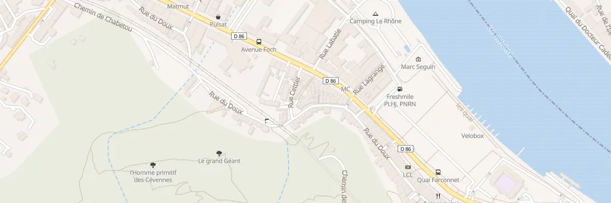 Plan du 25 Rue du Doux à Tournon-sur-Rhône