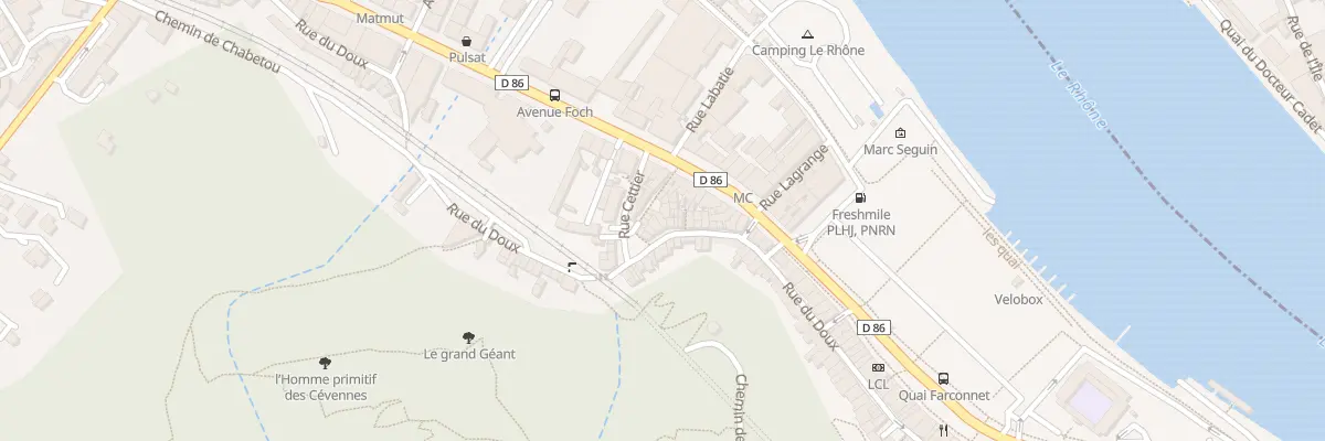 Plan du 27 Rue du Doux à Tournon-sur-Rhône