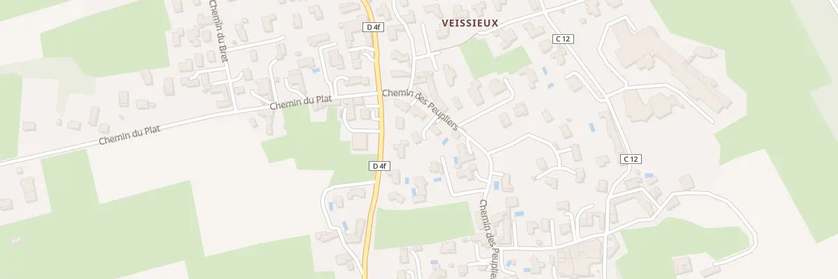 Plan du 76 Che des Peupliers à Reyrieux