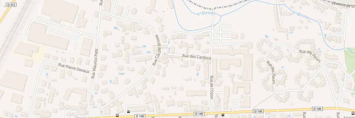 Plan du 7 Rue des Cardoux à Sérézin-du-Rhône