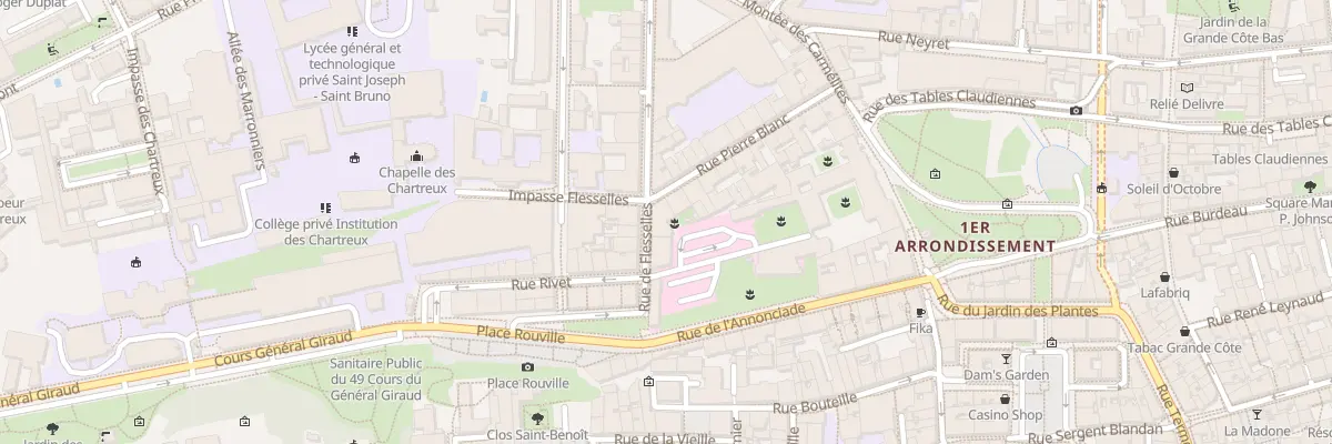 Plan du 23 Rue de Flesselles à Lyon 1er Arrondissement