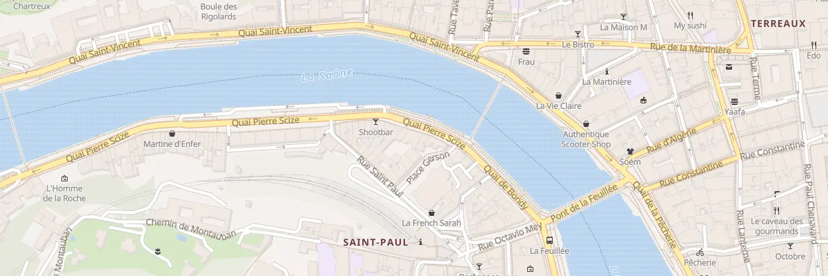 Plan du 112 Quai Pierre Scize à Lyon 5e Arrondissement