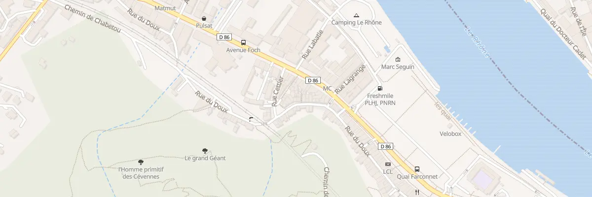 Plan du 29 Rue du Doux à Tournon-sur-Rhône