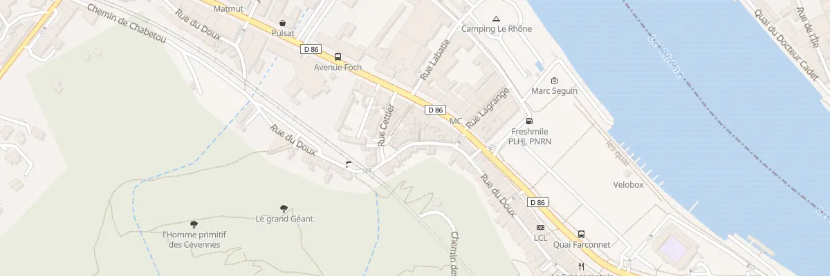 Plan du 31 Rue du Doux à Tournon-sur-Rhône