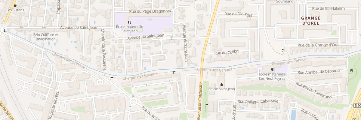 Plan du 74 Che de Saint-Jean à Avignon