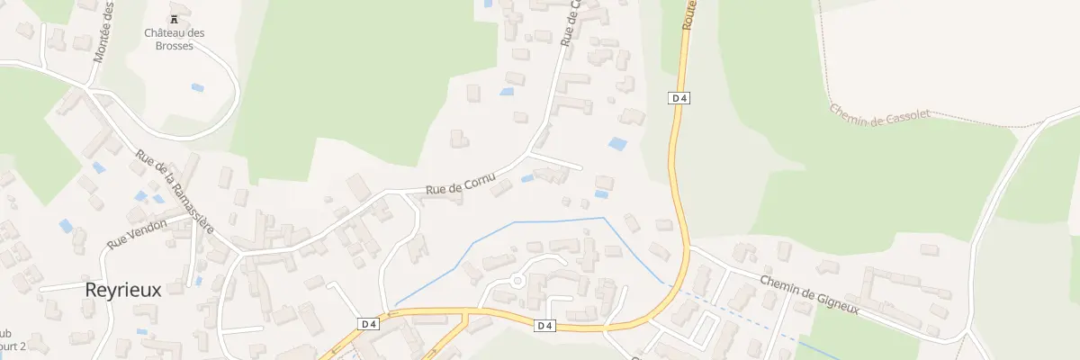 Plan du 108 Rue de Cornu à Reyrieux