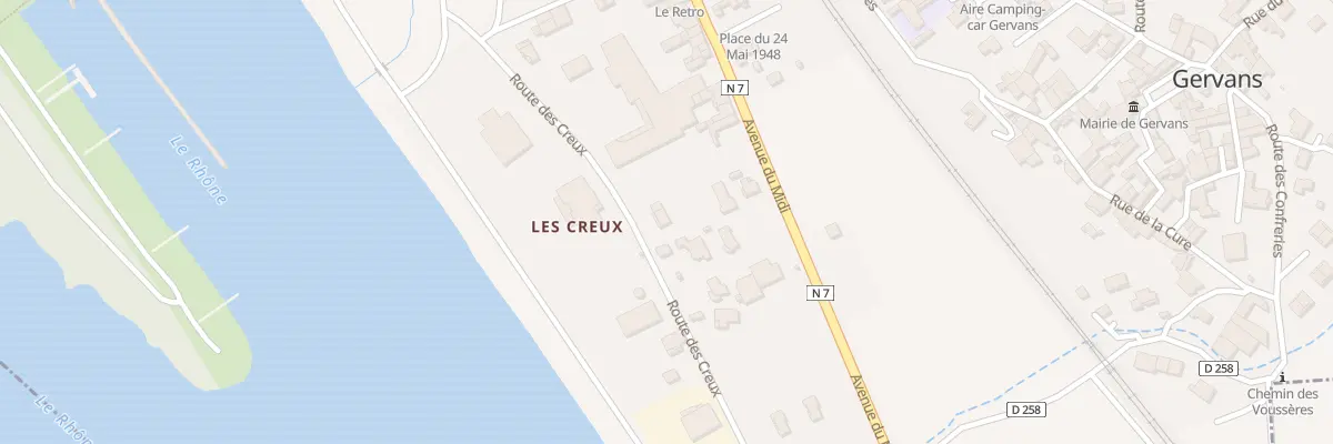Plan du 14 Rte des Creux à Gervans