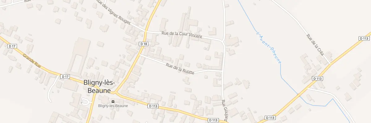 Plan du 9 Rue de la Ruotte à Bligny-lès-Beaune