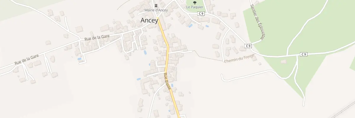 Plan du 6B Che du Treige à Ancey