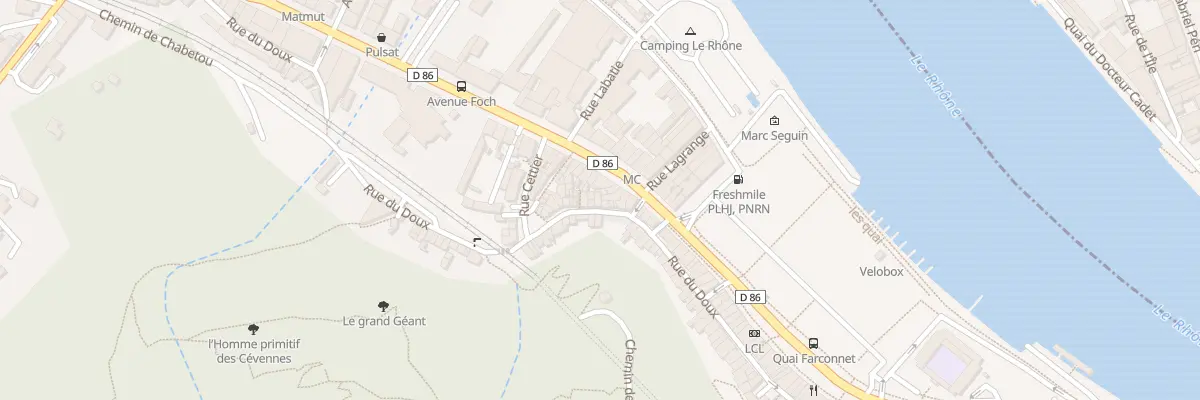 Plan du 39 Rue du Doux à Tournon-sur-Rhône