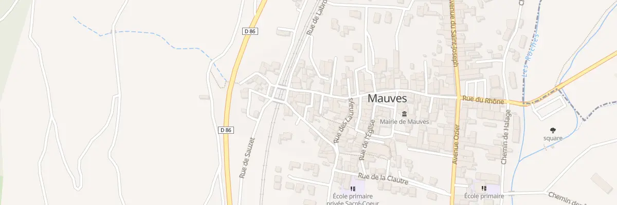Plan du 6 Rue de la Font à Mauves