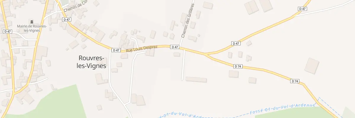 Plan du 20 Rue Louis Desprez à Rouvres-les-Vignes