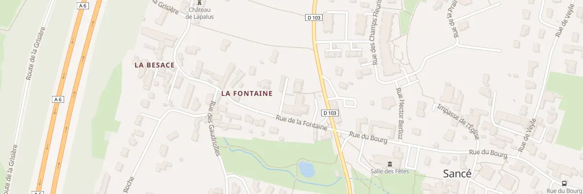 Plan du 4 Rue de la Fontaine à Sancé