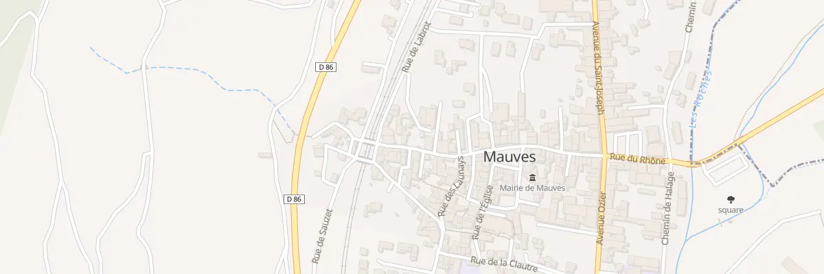 Plan du 38 Gr Grande Rue à Mauves