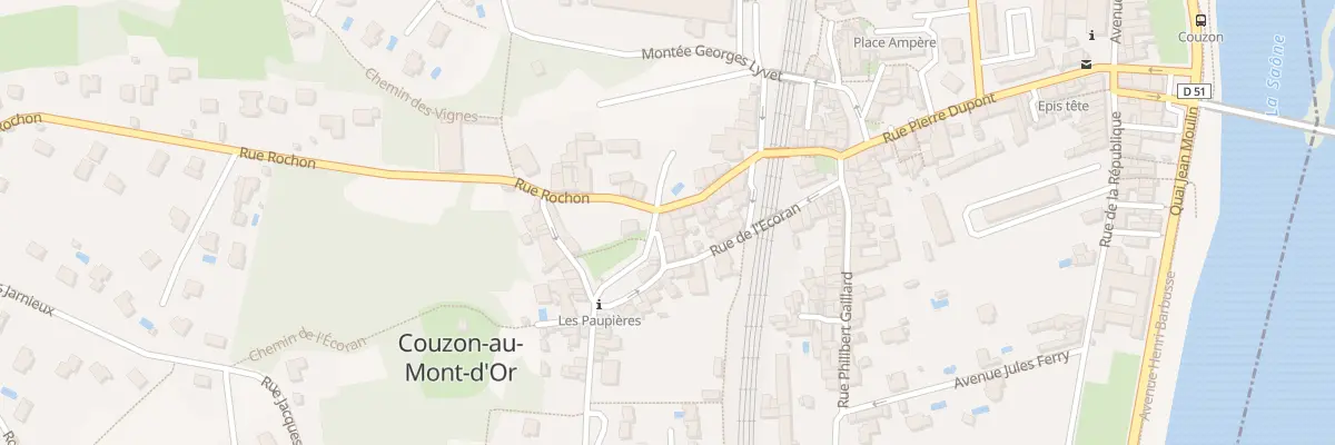 Plan du 21 Rue Rochon à Couzon-au-Mont-d’Or
