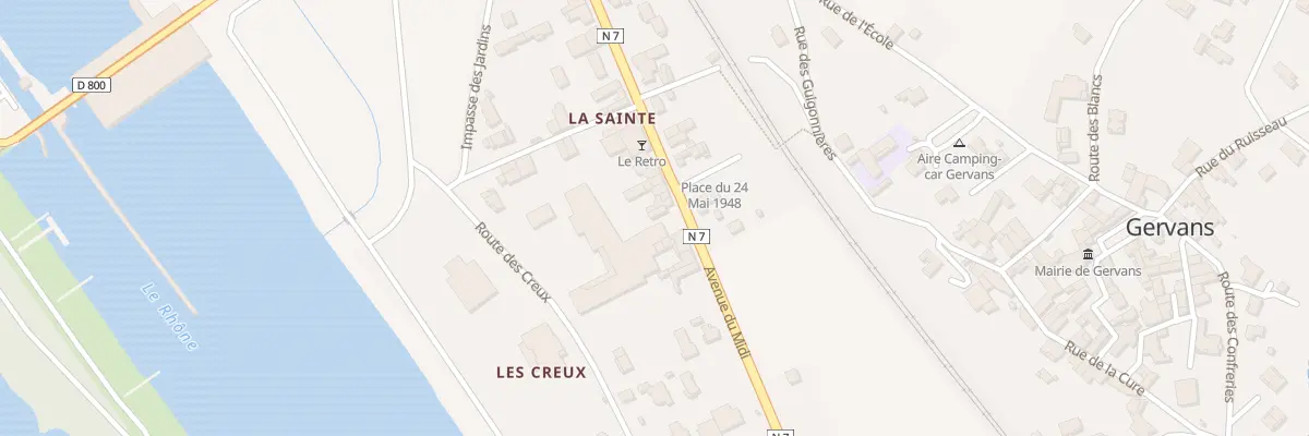 Plan du 13B Av du Midi à Gervans