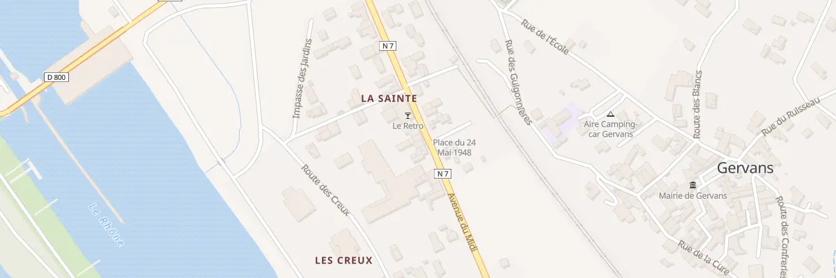 Plan du 19 Av du Midi à Gervans