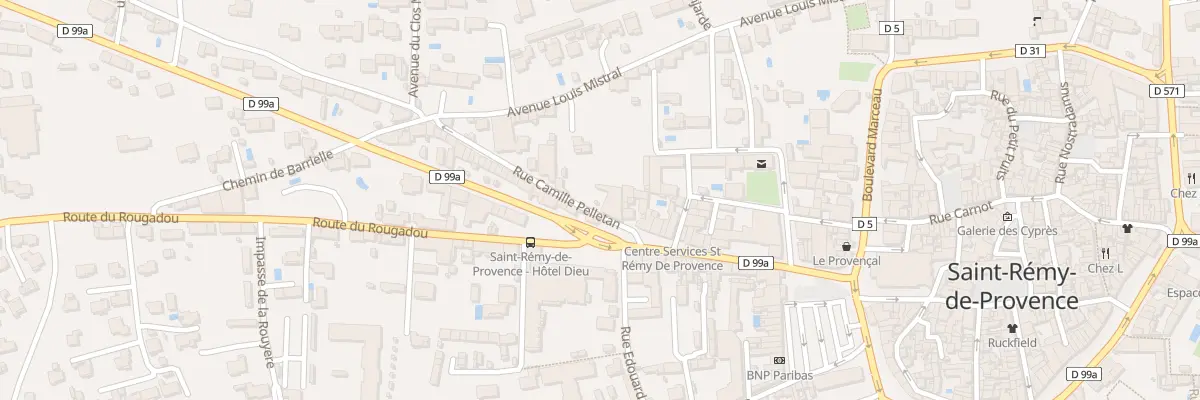 Plan du 2 Rue Camille Pelletan à Saint-Rémy-de-Provence