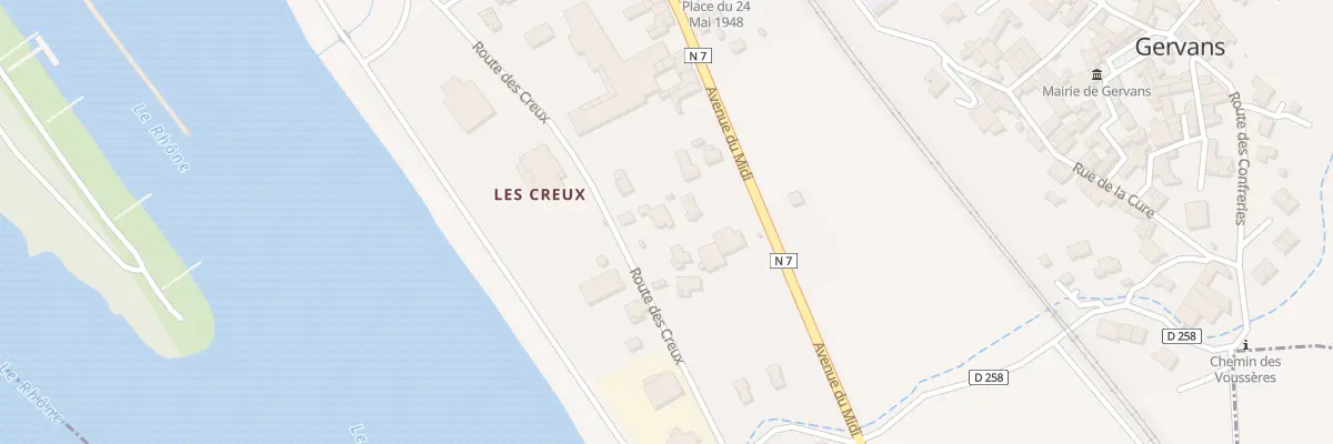Plan du 12 Rte des Creux à Gervans