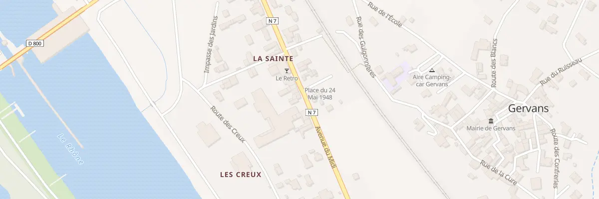 Plan du 15 Av du Midi à Gervans