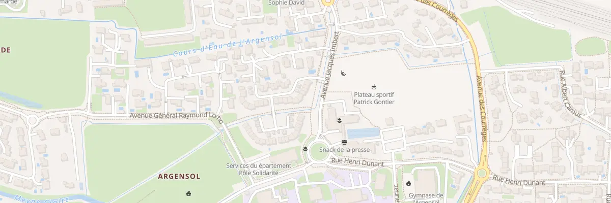 Plan du 9021 Rue Raoul Follereau à Orange