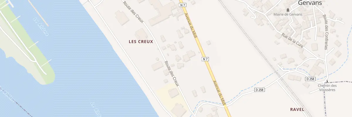 Plan du 8 Rte des Creux à Gervans