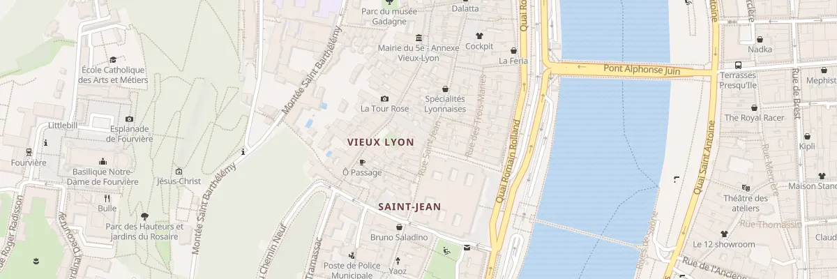 Plan du 1 Pl Neuve Saint Jean à Lyon 5e Arrondissement