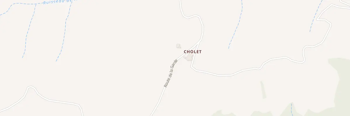 Plan du 5154 Cholet à Glun