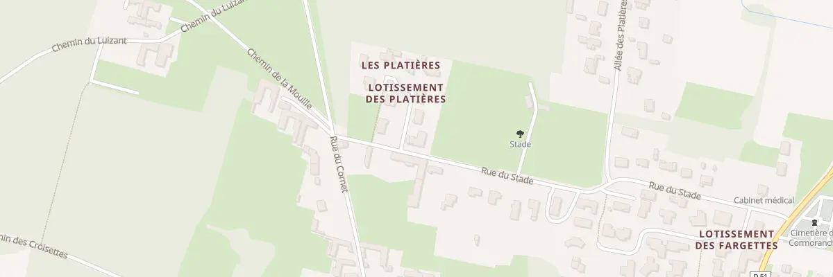 Plan du 478 Rue du Stade à Cormoranche-sur-Saône