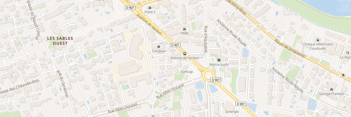 Plan du 826 Av de Verdun à Orange