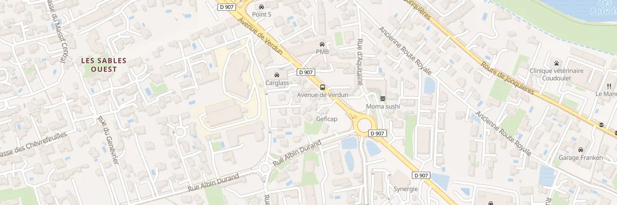 Plan du 830 Av de Verdun à Orange
