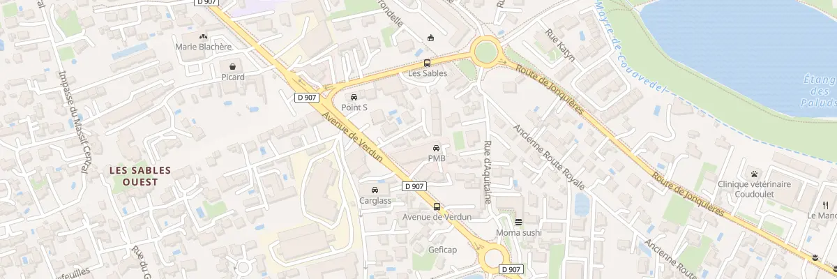 Plan du 729 Av de Verdun à Orange