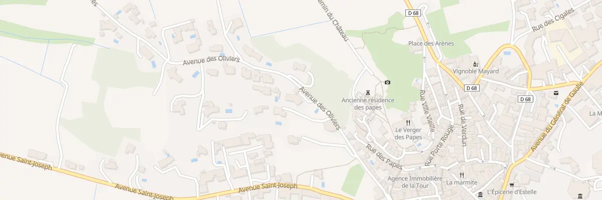 Plan du 13T Av des Oliviers à Châteauneuf-du-Pape