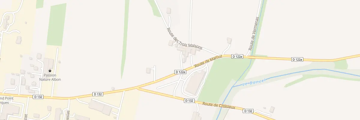 Plan du 1320 Rte de Marcoz à Albon