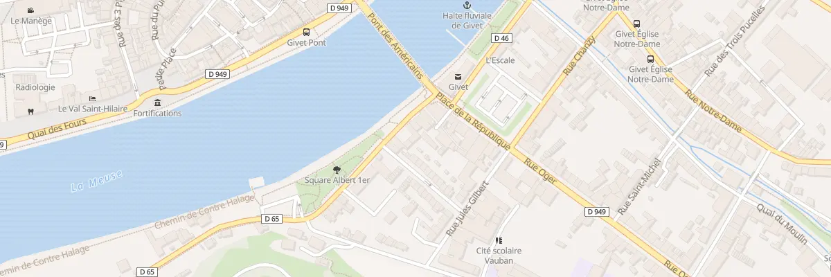 Plan du 12 Quai des Héros de la Résistance à Givet