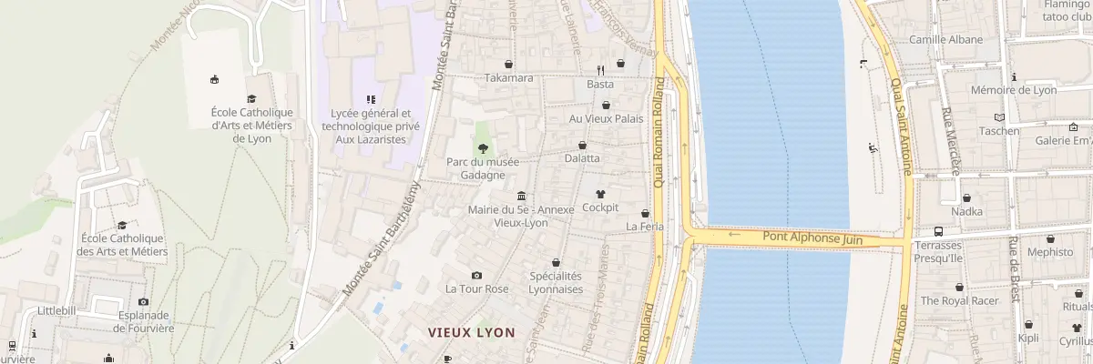 Plan du 2 Pl du Petit Collège à Lyon 5e Arrondissement
