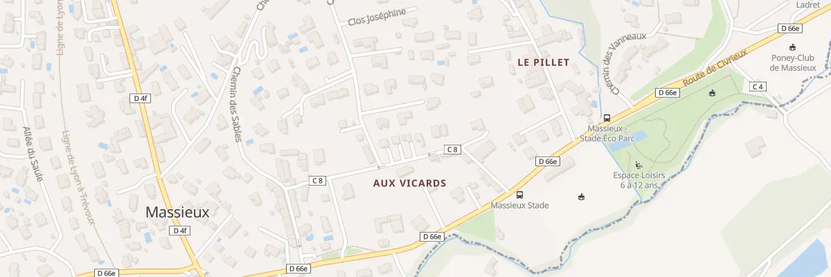 Plan du 173 Che du Vicard à Massieux