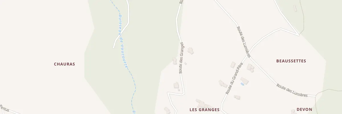 Plan du 1220 Rte des Granges à Mirmande