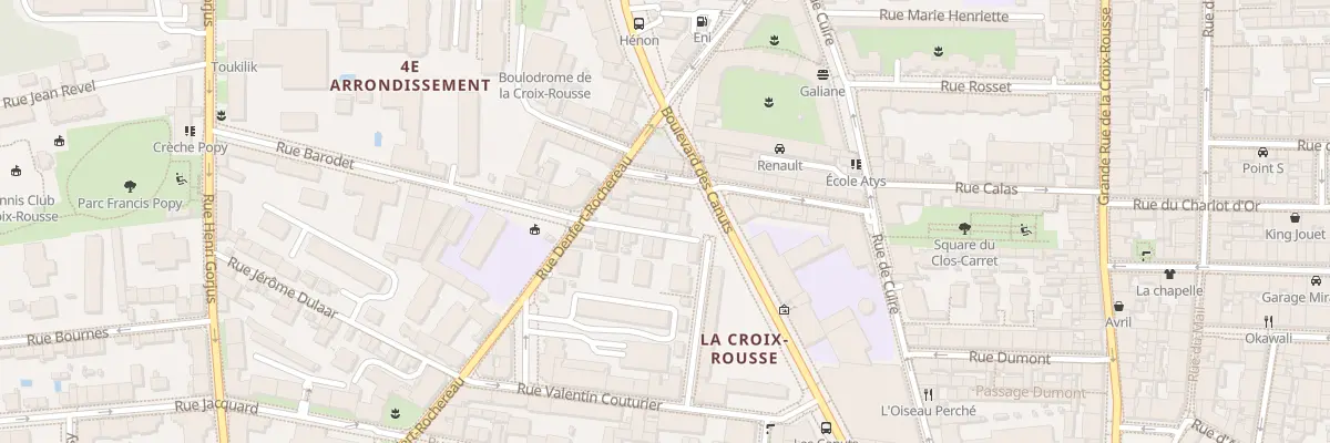 Plan du 5 Imp Dubois à Lyon 4e Arrondissement