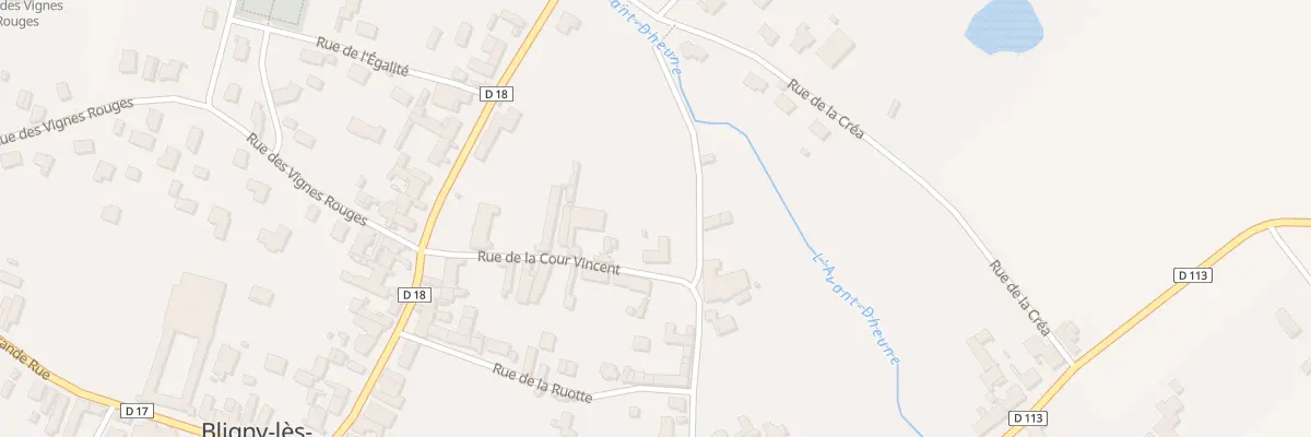 Plan du 9 Rue de la Cour Vincent à Bligny-lès-Beaune
