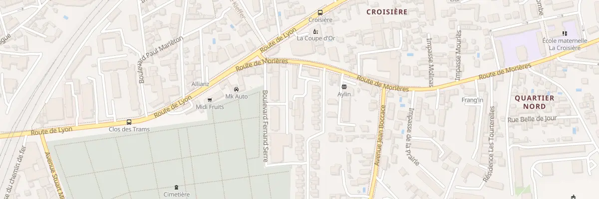 Plan du 8B Rte de Morières à Avignon