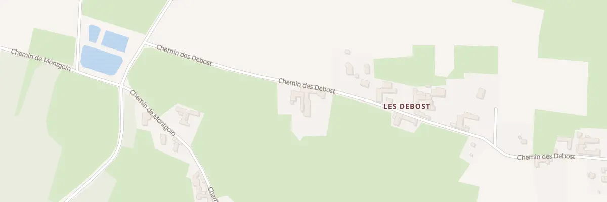 Plan du 611 Che des Debots à Garnerans