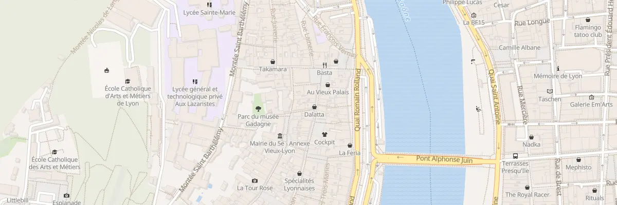Plan du 4 Rue Saint Jean à Lyon 5e Arrondissement