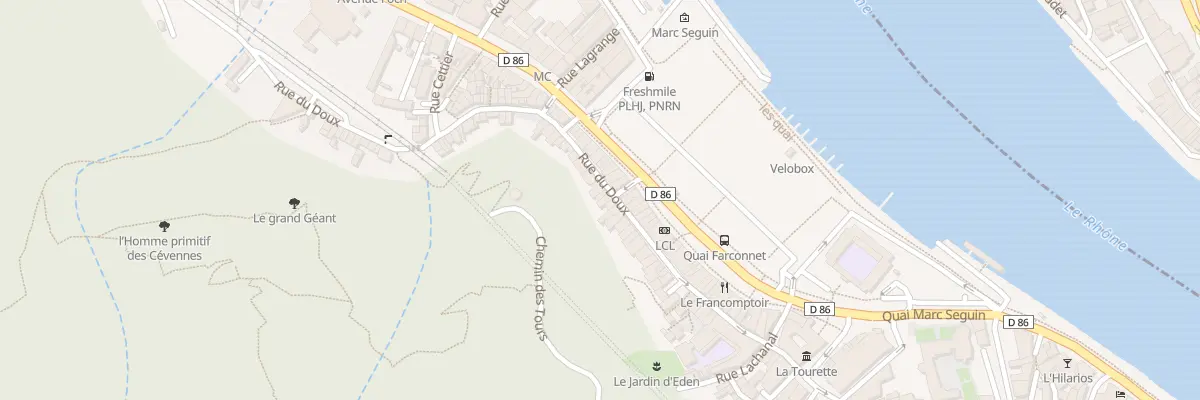 Plan du 104 Rue du Doux à Tournon-sur-Rhône