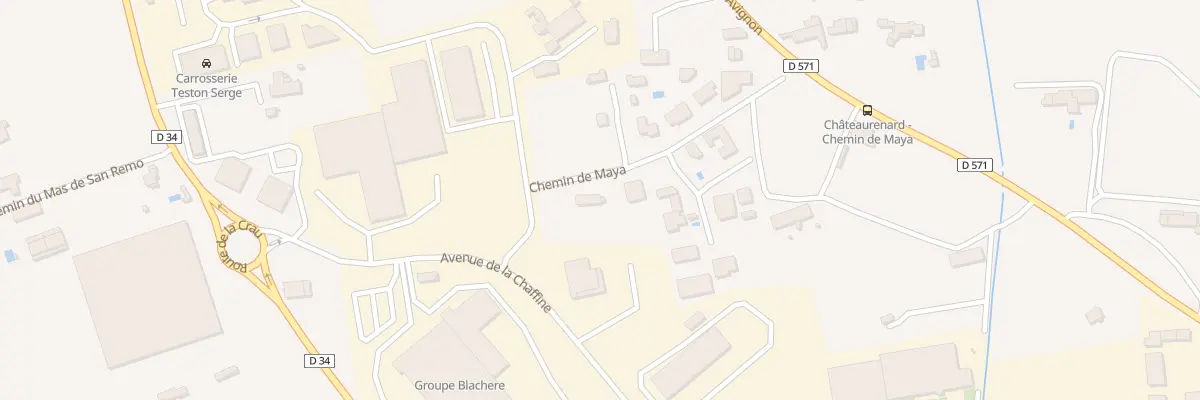 Plan du 241 Che de Maya à Châteaurenard