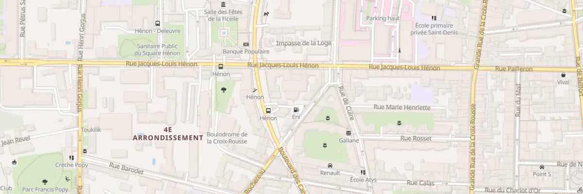 Plan du 48 Bd des Canuts à Lyon 4e Arrondissement